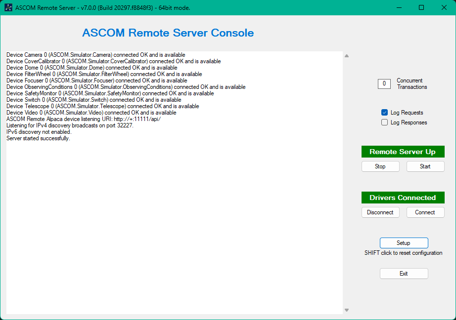 Remote Main Page